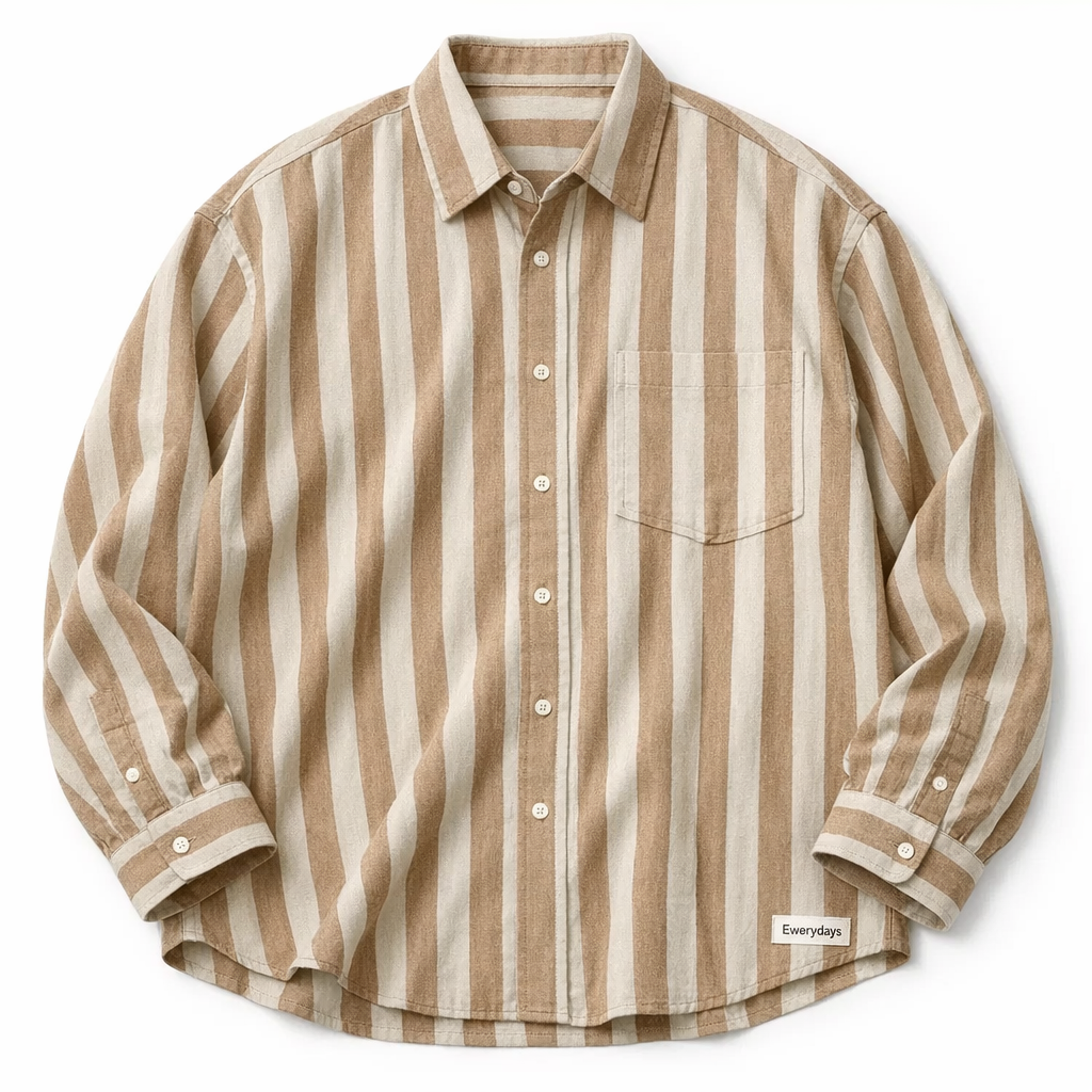 Ewerydays Vertical Stripe Relaxed Shirt