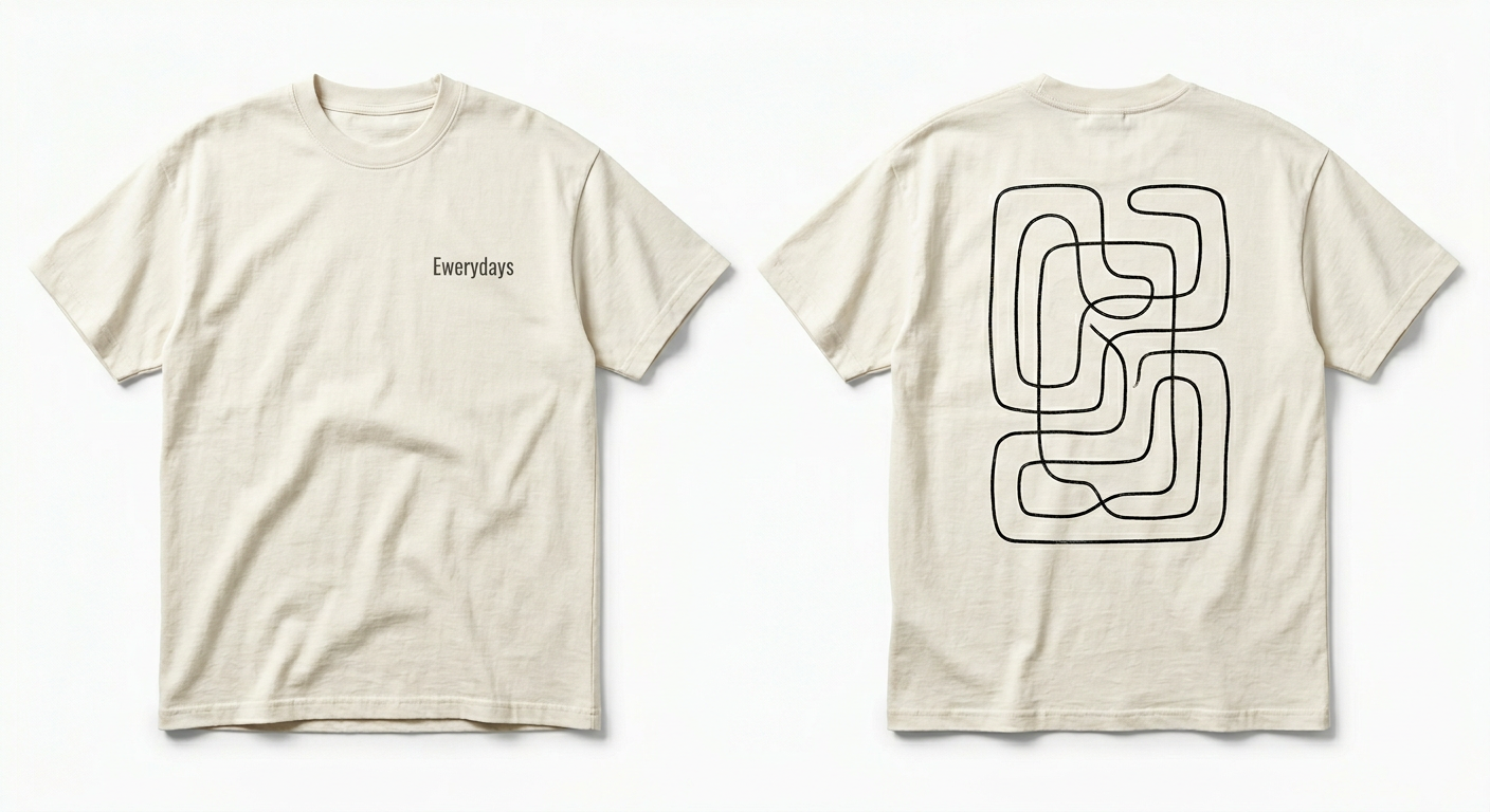 Ewerydays Abstract Line Art Tee